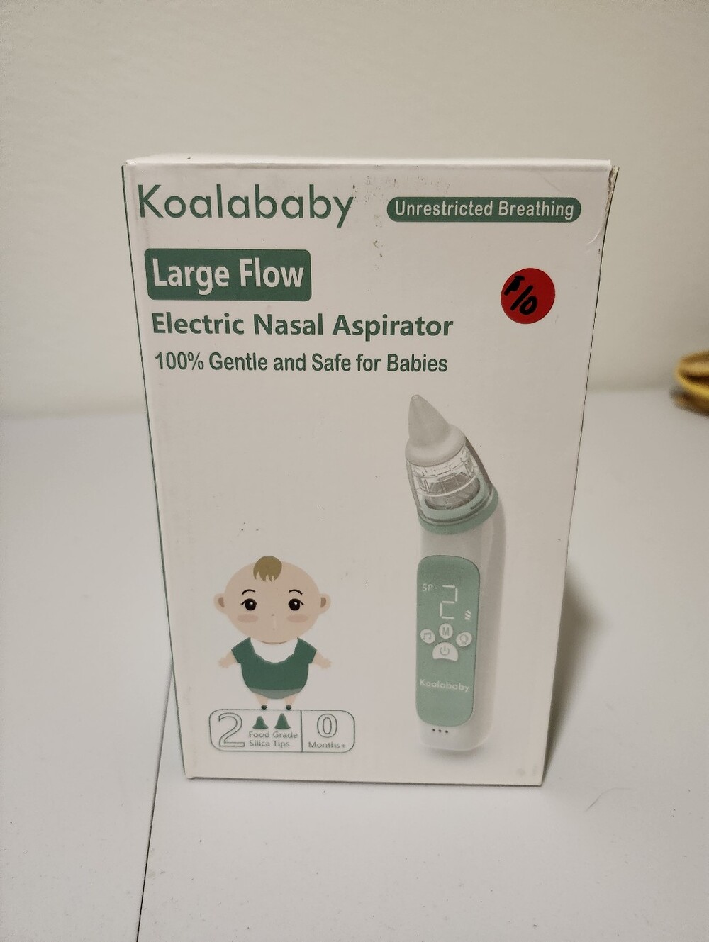 Koalababy Large Flow Electric Nasal Aspirator for Baby, Safe Baby Nose